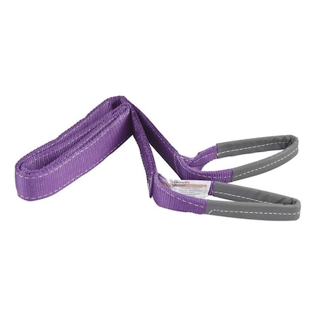 Prosource Lifting Sling, Polyester, Purple FH4018