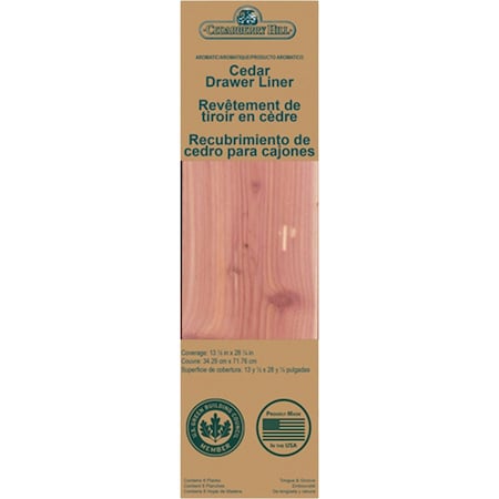 Cedarberry Hill 3.75'' W.x13.5'' L.x.25''D. Red Cedar Drawer Liner, 8 Count 320