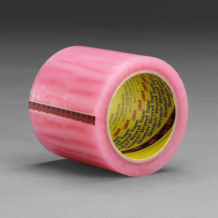 Scotch Packing Tape, 2.5 mil Thick, 4 in W x 65.83 m L, 3 in Core Dia., Pink, 8 PK 821