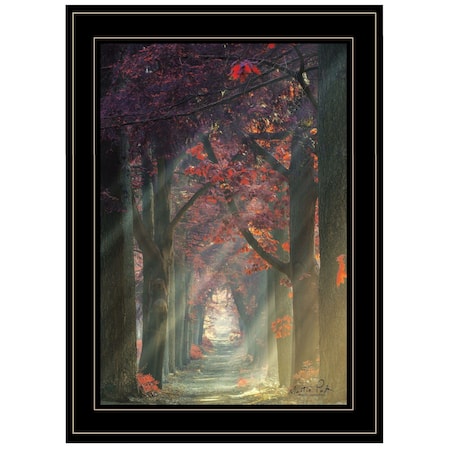 Homeroots Path of Happiness 2 Black Framed Print Wall Art 405488