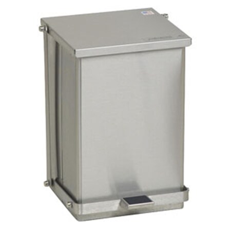 Detecto Stainless Steel Step-On Waste Can Receptacles - 24 Quart Capactiy Detecto-C-24