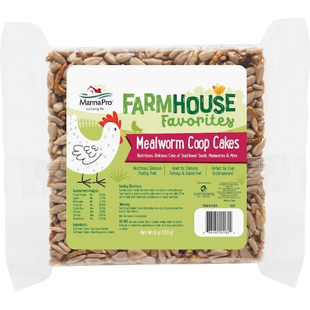 Manna Pro Farmhouse Favorites Mealworm Coop Cake, 3PK 1031368