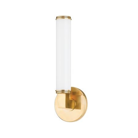 Hudson Valley Lighting Cromwell 1 Light Wall Sconce 4.75 In. Aged Brass 8714-AGB