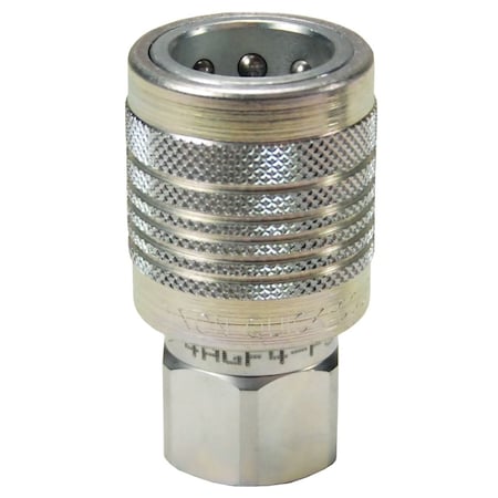 Dixon AGSeries PushPull FNPT, 1/2", Coupler, 1/2" 4AGF4-PS