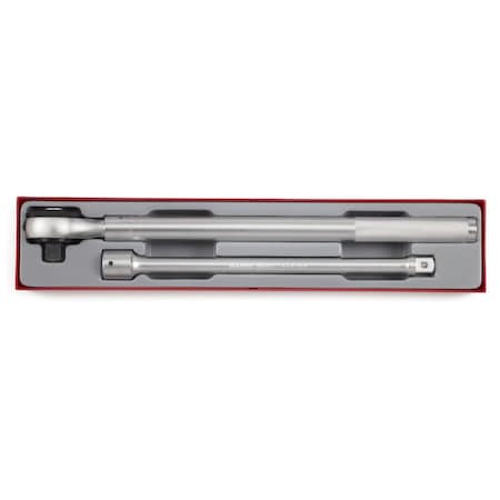 Teng Tools 2 Piece 3/4 Inch Drive Extendable Ratchet & Accessories Set - TTX3402E