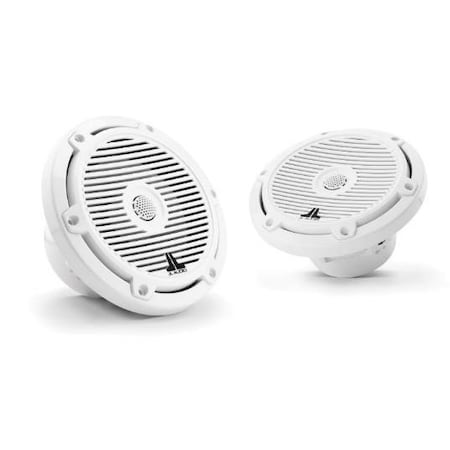 Jl Audio 6.5in Marine Speakers, Classic Grille, Gloss White, 93511, 010-03060-00, 2PK 93511/010-03060-00