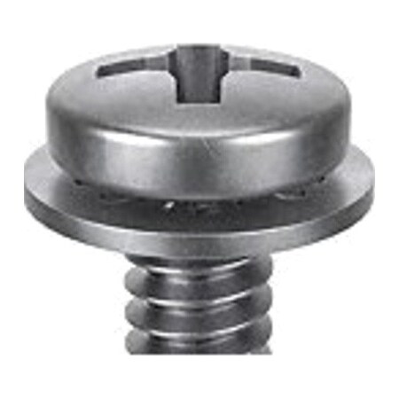 M2.5-0.45 x 12 mm Phillips Pan Machine Screw, Passivated 18-8 Stainless Steel, 10 PK