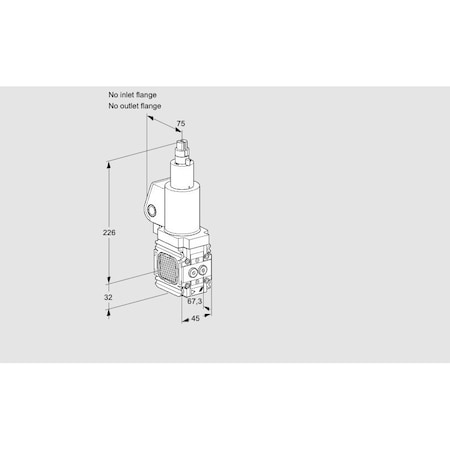Honeywell Kromschroder VLV, BDY, SOLND, 3/8 1NPT, GAS VAS1T /LQGL S KS88014750