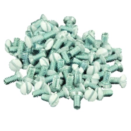 Leviton Leviton White Metal Wall Plate Screws 20 pk 88400-PRT