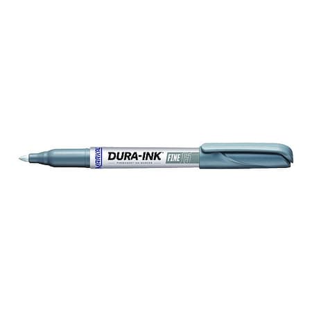 Markal Permanent Marker, Fine Tip, Silver 96027
