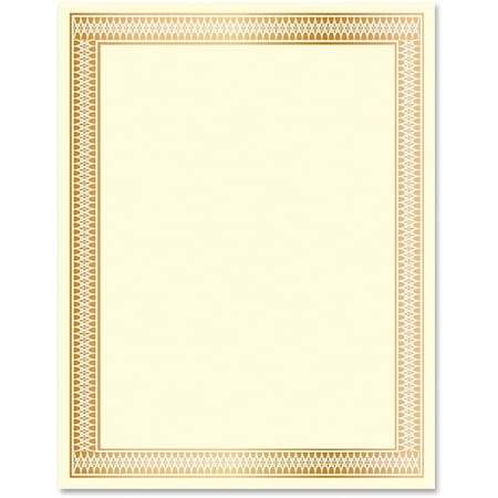 Geographics Certificate, Traditnl, Gld Fl, PK100 47833