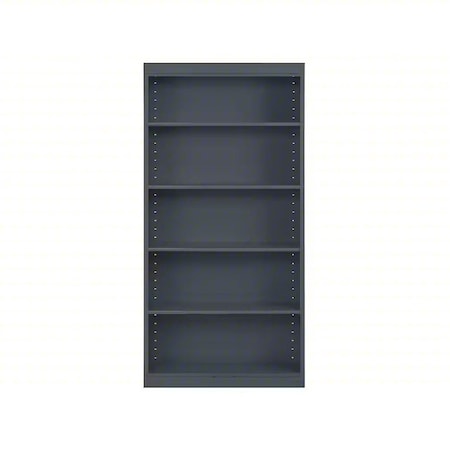 Sandusky Lee Bookcase, 72 in H, Charcoal BA40361272-02