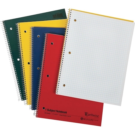 Oxford 3 Hole Punched Wirebound Notebook Letter, Assorted TOP25451