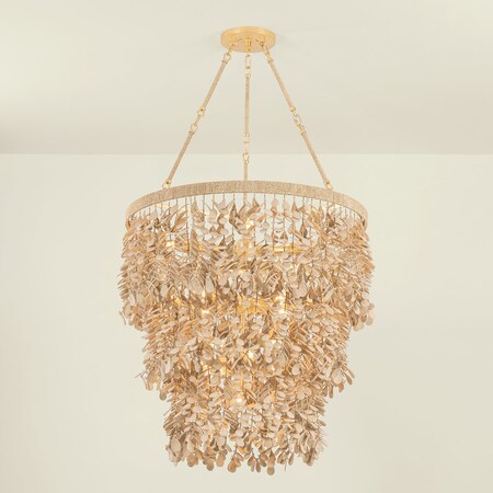 Corbett Lighting Naxos 12 Light Chandelier in Vintage Gold Leaf Finish 552-30-VGL
