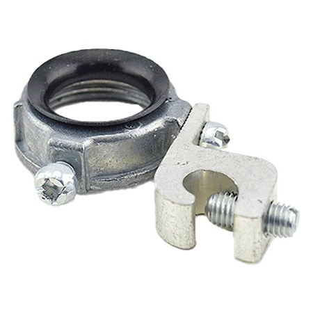 Bridgeport Insulating Bushing 3/4 in, Bushing, Zinc, Unfinished, Black, Gray 382-DC