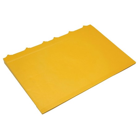 Safe-Flex Male Ramp, Center Piece, YL, 18"x12", 1 HDC4-Y