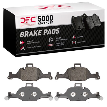 Dynamic Friction Co 5000 ADVANCED BRAKE PADS-LOW MET 1552-2060-00