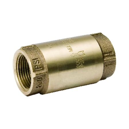 Mueller ProLine 3/4 in. D X 3/4 in. D Brass Spring Loaded Check Valve 101-304NL