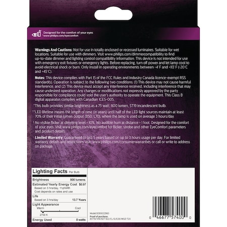 Signify Warm Glow 75W Equivalent Soft White ST19 Medium Vintage LED Decorative Light Bulb, 2PK 574004