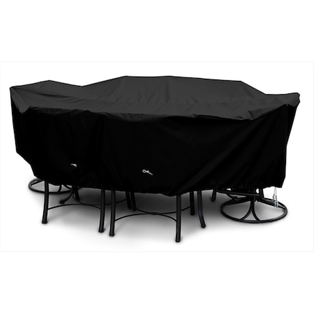 Koverroos Weathermax Supersize High Back Dining Set Cover- Black - 140 L x 80 W x 36 H in. 71462