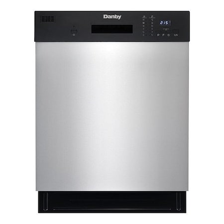 Danby Dishwasher, 34-3/8"x23-5/8", Black, 120V DDW2404EBSS