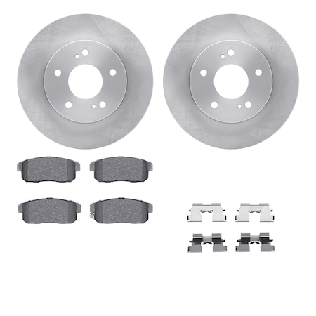Dynamic Friction Co DFC Brake Rotor with 5000 Brake Pads and Hardware Kit 6512-67303