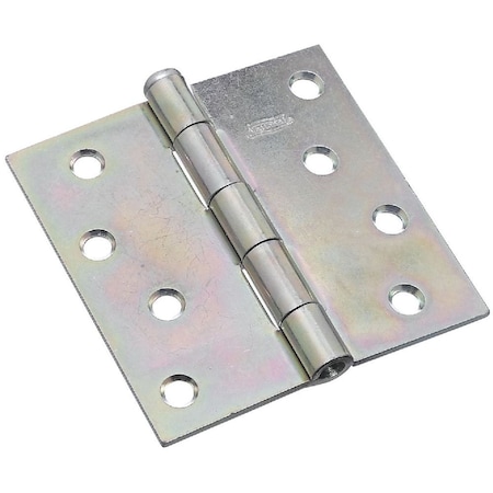 National Hardware 4'' Square Zinc Plated Steel Broad Door Hinge N195-677