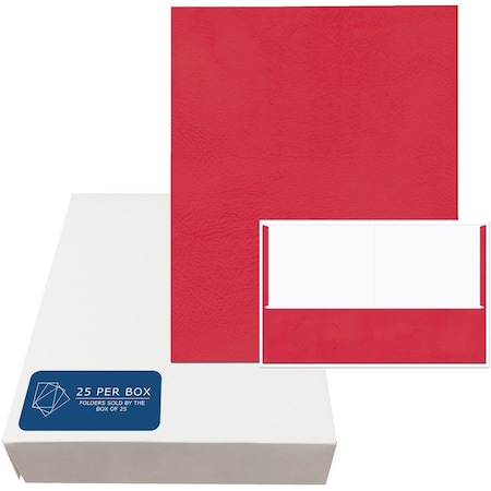 Roaring Spring Paper Products Embossed Pocket Folder, 250PK 50123