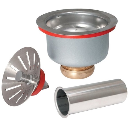 Plumb Pak Sink Strainer, BrassStainless SteelThermoplastic Elastomer 1436SST