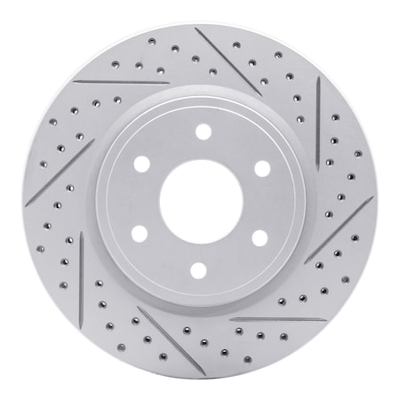 Dynamic Friction Co DFC Geoperformance Rotor - Drilled and Slotted 830-67092R