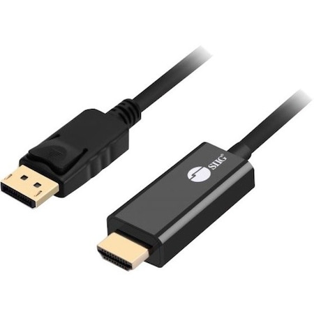 Siig 6FT DISPLAYPORT TO HDMI CABLE, CONNECTS DUAL MODE DISPLAYPORT DP+ ENABLED DES CB-DP1Q12-S1