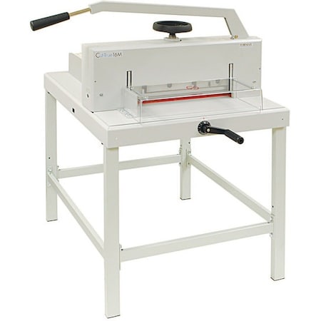 Formax Paper Guillotine Cutter, 3.15"H Paper Cutter, 18.7" Cutting Length Cut-True 16M