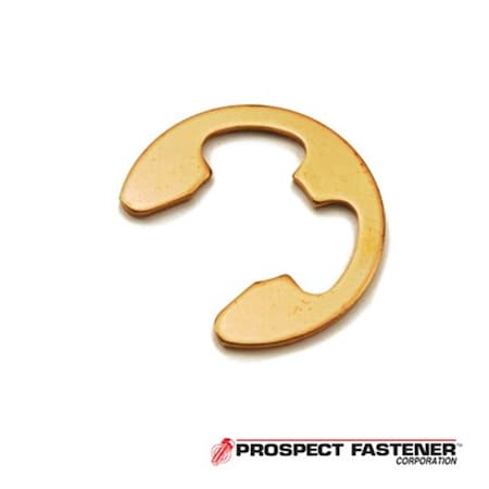 Rotor Clip .16 in. E, Style External Ring .025 in. Thick Beryllium Copper Plain, 25PK E-15BC