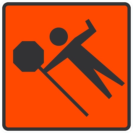 Lyle Flagger Symbol, 24x24, Engineer Grade, Orange G-12939-EG_24x24
