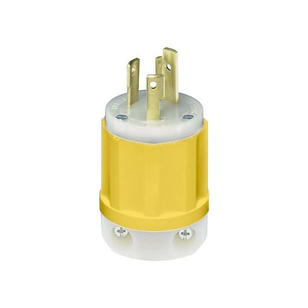 Leviton Industrial Grade Plug 30 Amp, 250 Volt 2621-CY