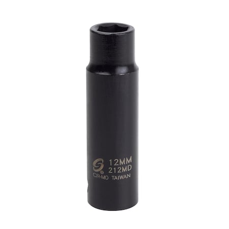 Sunex 1/2 in Drive 12Mm Deep Impact Socket 212MD