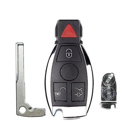Aks Keys 1997 - 2014 Mercedes Benz Smart Key 4B W/ Panic FCC# IYZ-3312 Dual Battery - Aftermarket RC-BENZ-10C