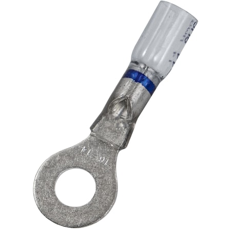 Auveco Crystal Clear Seal Ring Terminals - 16-14 Awg 1/4in Stud, 15PK 22960