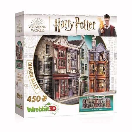 Wrebbit3D Harry Potter Diagon Alley 3D Jigsaw Puzzle Multicolored 450 pc W3D-1010