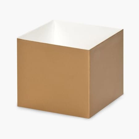 Nashville Wraps Metallic Gold Box Base, 4x4x3.5, 25PK GBB04GO