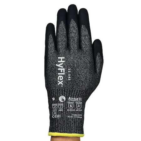 Ansell Cut-Resistant Gloves, Cut Level A7 , Nitrile , Ansell Grip Technology , M 1 PR 11543