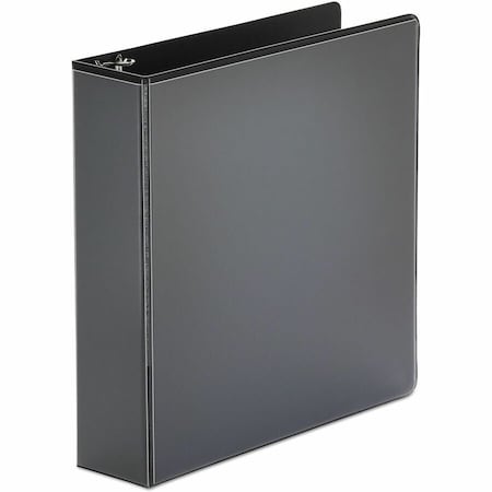 Universal Round Ring Economy Vinyl View Binder, 2" Capacity, Black UNV20981***