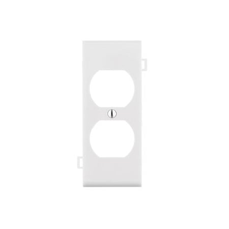 Leviton Receptacle Wallplate, Sectional, Gang 1, White PSC8-W