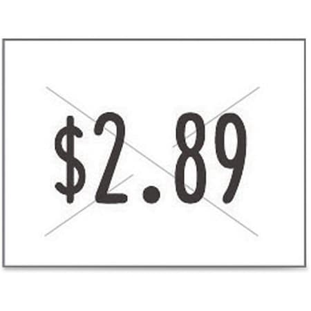 Consolidated Stamp Pricing Labels, White, 5/8" W, PK3 COS090949