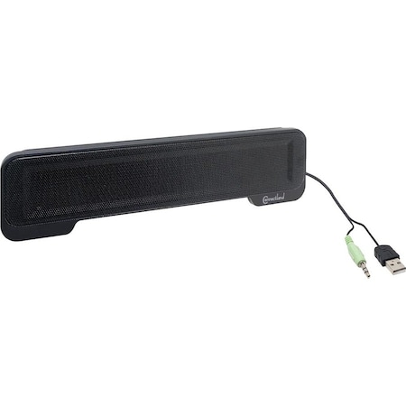 Syba Connectland CL-SPK20138 2.0 Portable Speaker System - 5 W RMS - Black - 150 Hz to 20 kHz CL-SPK20138