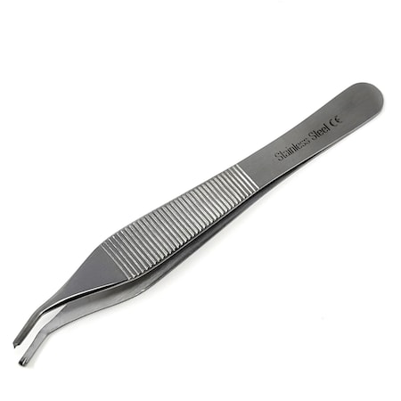 A2Z Scilab Hollow Handle Tweezers, 1x2 Teeth, 4.75 inches, Curved, Stainless Steel A2Z-ZR-248-C-SU