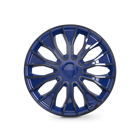Altertrim 14 in Univ Hubcaps for steel whls, Snap-On, (Blk & Blue Lacq), 4PK CHB-5086-BBB-14