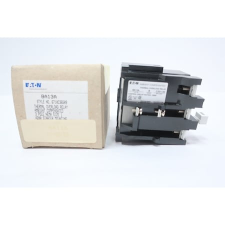 Eaton THERMAL OVERLOAD RELAY 3P SIZE 1 BA13A