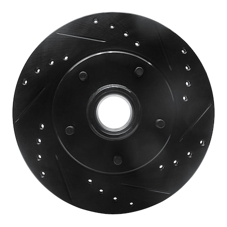 Dynamic Friction Co DFC Brake Rotor - Drilled and Slotted - Black 633-47009R