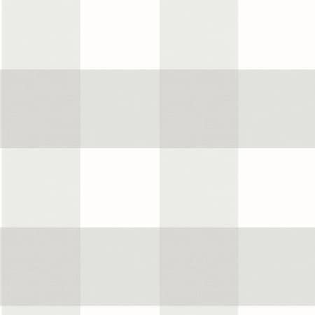 Chesapeake Amos Grey Gingham Wallpaper 3123-12531